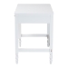 Baxton Studio Roni Writing Desk with Drawers - Modern Cottage Style Desk with Scalloped Detailing for Home Office or Vanity, White - Roni-White-Desk