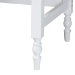 Baxton Studio Roni Writing Desk with Drawers - Modern Cottage Style Desk with Scalloped Detailing for Home Office or Vanity, White - Roni-White-Desk