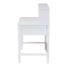 Baxton Studio Archwood Writing Desk with Hutch - 3-Drawer Wood Desk with Bobbin Design for Home Office or Bedroom Workspace, White - Spindle-White-Desk