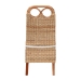 bali & pari Dyna Natural Rattan Dining Chair - Handwoven Wicker Side Chair with Removable Cushion and Loop Backrest, Boho Coastal Seating for Dining Room or Kitchen - Dyna-Natural Wild-Wood/Rattan-Cushion-DC