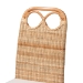 bali & pari Dyna Natural Rattan Dining Chair - Handwoven Wicker Side Chair with Removable Cushion and Loop Backrest, Boho Coastal Seating for Dining Room or Kitchen - Dyna-Natural Wild-Wood/Rattan-Cushion-DC
