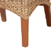 bali & pari Dyna Natural Rattan Dining Chair - Handwoven Wicker Side Chair with Removable Cushion and Loop Backrest, Boho Coastal Seating for Dining Room or Kitchen - Dyna-Natural Wild-Wood/Rattan-Cushion-DC