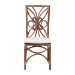 bali & pari Brama Natural Rattan Dining Chair with Decorative Backrest and Cushioned Seat, Boho Coastal Style Seating for Dining Room or Kitchen - Brama-Light Brown Rattan-Cushion-DC