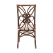 bali & pari Brama Natural Rattan Dining Chair with Decorative Backrest and Cushioned Seat, Boho Coastal Style Seating for Dining Room or Kitchen - Brama-Light Brown Rattan-Cushion-DC