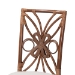 bali & pari Brama Natural Rattan Dining Chair with Decorative Backrest and Cushioned Seat, Boho Coastal Style Seating for Dining Room or Kitchen - Brama-Light Brown Rattan-Cushion-DC