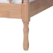 Baxton Studio Laurent Platform Bed - Spindle Bed Frame with Bamboo-Style Turned Posts, Cottage Farmhouse Bedroom Furniture, Queen - MG0258-Beech-Queen