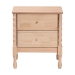 Baxton Studio Laurent Nightstand - 2-Drawer Bedside Table with Bamboo-Style Turned Legs, Cottage Farmhouse End Table for Bedroom - MG9017-Beech-2DW-NS
