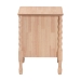 Baxton Studio Laurent Nightstand - 2-Drawer Bedside Table with Bamboo-Style Turned Legs, Cottage Farmhouse End Table for Bedroom - MG9017-Beech-2DW-NS