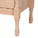 Baxton Studio Laurent Nightstand - 2-Drawer Bedside Table with Bamboo-Style Turned Legs, Cottage Farmhouse End Table for Bedroom - MG9017-Beech-2DW-NS