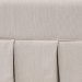 Baxton Studio Astin Platform Bed with Pleated Skirt- Fabric Upholstered Bed Frame with Panel Headboard, Queen - CF0022-5-Pleated Beige-Queen