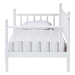 Baxton Studio Laurent Daybed - Spindle Platform Bed Frame with Bamboo-Style Turned Posts, Classic Cottage Farmhouse Furniture, Twin, White - MG0258-1-White-Daybed-Twin