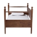 Baxton Studio Gianetta Wooden Daybed with Spindle Posts - Classic Cottage-Style Bed Frame with Guardrail Back, Solid Wood Day Bed for Guest Room or Kids Bedroom, Twin - MG0257-1-Walnut-Twin Daybed