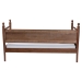 Baxton Studio Gianetta Wooden Daybed with Spindle Posts - Classic Cottage-Style Bed Frame with Guardrail Back, Solid Wood Day Bed for Guest Room or Kids Bedroom, Twin - MG0257-1-Walnut-Twin Daybed
