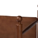 Baxton Studio Gianetta Wooden Daybed with Spindle Posts - Classic Cottage-Style Bed Frame with Guardrail Back, Solid Wood Day Bed for Guest Room or Kids Bedroom, Twin - MG0257-1-Walnut-Twin Daybed