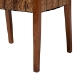 bali & pari Chabela 2-Piece Handwoven Seagrass Armchairs - Solid Mango Wood Frame Dining Chair with Woven Seat and Backrest, Rustic Boho Style Kitchen or Dining Room Seating, Medium Brown - Cabra-LtBrnWood/NatSeagrass-Cushion-AC-KD Box