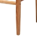 bali & pari Chatura Natural Rattan and Mahogany Wood 2-Piece Dining Armchair Set - Handwoven Wicker Dining Chair with Angled Back, Coastal Boho Seating for Dining or Kitchen - Chao-Natural/Mahogany-Arm-DC-Cushion-KD-Box
