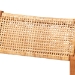bali & pari Chatura Natural Rattan and Mahogany Wood 2-Piece Counter Stool Set - Handwoven Wicker Stool with Angled Back, Coastal Boho Seating for Kitchen Island, Counter Height - Chao-Natural/Mahogany-CS-Cushion-KD-Box