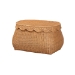 bali & pari Ayleen Natural Rattan Basket Set with Scalloped Lids - Handwoven Wicker Storage Boxes, Boho Coastal Home Decor, 3-Piece Set - Ayleen-3PC-Light Honey Rattan-Basket Set