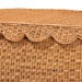 bali & pari Ayleen Natural Rattan Basket Set with Scalloped Lids - Handwoven Wicker Storage Boxes, Boho Coastal Home Decor, 3-Piece Set - Ayleen-3PC-Light Honey Rattan-Basket Set