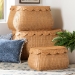 bali & pari Ayleen Natural Rattan Basket Set with Scalloped Lids - Handwoven Wicker Storage Boxes, Boho Coastal Home Decor, 3-Piece Set - Ayleen-3PC-Light Honey Rattan-Basket Set