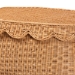 bali & pari Ayleen Natural Rattan Basket with Scalloped Lid - Handwoven Wicker Storage Box, Boho Coastal Home Decor, Medium - Ayleen-Md-Light Honey Rattan-Basket