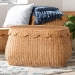 bali & pari Ayleen Natural Rattan Basket with Scalloped Lid - Handwoven Wicker Storage Box, Boho Coastal Home Decor, Medium - Ayleen-Md-Light Honey Rattan-Basket