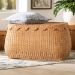 bali & pari Ayleen Natural Rattan Basket with Scalloped Lid - Handwoven Wicker Storage Box, Boho Coastal Home Decor, Large - Ayleen-Lg-Light Honey Rattan-Basket