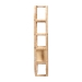 bali & pari Labonita Natural Rattan Wall Shelf  - 3-Tier Wall-Mounted Display Unit with Arching Frame for Entryway, Living Room, or Bathroom - WS177-Natural Rattan-Wall Shelf