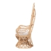 bali & pari Kimiko Natural Rattan Peacock Chair with Cushion - Handwoven Wicker Accent Chair with Fan Backrest, Boho Coastal Statement Seating for Living Room or Event - WS185-Natural Peacock Rattan-Cushion-Chair