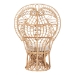 bali & pari Kimiko Natural Rattan Peacock Chair with Cushion - Handwoven Wicker Accent Chair with Fan Backrest, Boho Coastal Statement Seating for Living Room or Event - WS185-Natural Peacock Rattan-Cushion-Chair