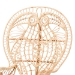 bali & pari Kimiko Natural Rattan Peacock Chair with Cushion - Handwoven Wicker Accent Chair with Fan Backrest, Boho Coastal Statement Seating for Living Room or Event - WS185-Natural Peacock Rattan-Cushion-Chair