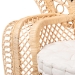 bali & pari Nafisa Natural Rattan Peacock Chair - Handwoven Wicker Accent Chair with Fan Backrest and Removable Cushion, Boho Coastal Accent Seating for Living Room or Events - WS186-Natural Peacock Rattan-Cushion-Chair