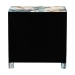 Baxton Studio Adeline End Table with Printed Nature Motif - 3-Drawer Storage Cabinet with Gold Knobs - JY25A011-Birds in Tree Printed Canvas-Wooden-ET