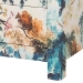 Baxton Studio Adeline End Table with Printed Nature Motif - 3-Drawer Storage Cabinet with Gold Knobs - JY25A011-Birds in Tree Printed Canvas-Wooden-ET