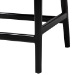 bali & pari Abiel Natural Rattan Counter Stool with Arms and Removable Cushion - Handwoven Wicker Stool with Mahogany Wood Frame, Coastal Boho Seating for Kitchen or Dining Area - Abiel-Grey/Black-Wooden/Rattan-Cushion-CS