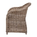 bali & pari Amanda Natural Rattan Armchair - Handwoven Wicker Barrel Chair with Removable Cushion, Coastal Boho Style Accent Seating - LCF-0001-Amanda-Kubu Grey Rattan Cushion-CC