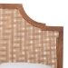 Baxton Studio Rodolfo Platform Bed - Mid-Century Modern Bed with Woven Rattan Headboard, Queen - MG9774/9704-Queen