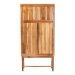 bali & pari Augusto Teak Wood Cabinet - 2-Door Storage Organizer with Woven Rattan, Modern Tropical Accent for Living Room or Bedroom - Augusto-Wood/Webbing-Cabinet-KD-Box