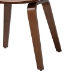Baxton Studio Billie Wood 5-Piece Dining Set - Bentwood Frame Table with Matching Chairs, Mid-Century Style Set for Dining Room or Kitchen - Billie-Walnut-5PC Dining Set