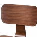 Baxton Studio Billie Wood 2-Piece Dining Chair Set - Bentwood Frame Seating with Contoured Seat and Backrest, Mid-Century Style Side Chair for Dining Room or Kitchen - Billie-Walnut-DC
