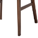 Baxton Studio Reva Wood 5-Piece Dining Set - Mid-Century Modern Table with Matching Chairs for Dining Room or Kitchen - Everwood/Hexa-Taupe/Walnut-5PC Dining Set