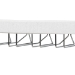 bali & pari Oaklynn Natural Grasscloth Wine Rack - Two-Tier Bar Table with Glass Shelves and Stemware Rack, Modern Coastal Console for Living Room or Dining Room, White - FBS202A-S347 White/6mmRegGlass-Wine Rack