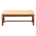 bali & pari Belen Marbled Tortoise Natural Rattan Bench - Handwoven Wicker Seating for Entryway, Living Room, or Bedroom, Coastal and Tropical Accent Furniture - WS191-Tortoise/Natural Rattan-Cushion-Bench
