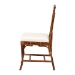 bali & pari Esmery Marbled Tortoise Natural Rattan Dining Chair - Handcrafted Wicker Side Chair with Crisscross Back, Boho Coastal Seating for Dining Room or Kitchen - WS193-Tortoise Cushion-Rattan-DC
