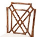 bali & pari Esmery Marbled Tortoise Natural Rattan Dining Chair - Handcrafted Wicker Side Chair with Crisscross Back, Boho Coastal Seating for Dining Room or Kitchen - WS193-Tortoise Cushion-Rattan-DC