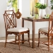 bali & pari Esmery Marbled Tortoise Natural Rattan Dining Chair - Handcrafted Wicker Side Chair with Crisscross Back, Boho Coastal Seating for Dining Room or Kitchen - WS193-Tortoise Cushion-Rattan-DC
