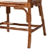 bali & pari Esmery Marbled Tortoise Natural Rattan Dining Chair - Handcrafted Wicker Armchair with Crisscross Back, Boho Coastal Seating for Dining Room or Kitchen - WS194-Tortoise Cushion-Rattan-Arm-DC