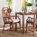 bali & pari Esmery Marbled Tortoise Natural Rattan Dining Chair - Handcrafted Wicker Armchair with Crisscross Back, Boho Coastal Seating for Dining Room or Kitchen - WS194-Tortoise Cushion-Rattan-Arm-DC