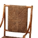 bali & pari Ramos Marbled Tortoise Natural Rattan and Seagrass Armchair - Handwoven Wicker Chair, Rustic Boho Accent Seating for Living Room or Lounge - WS203-Tortoise Rattan-CC