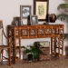 bali & pari Wahid Marbled Tortoise Natural Rattan Console Table - Handcrafted Wicker Accent Table with Coastal Boho Style for Entryway or Living Room - WS208-Tortoise Rattan-Console Table